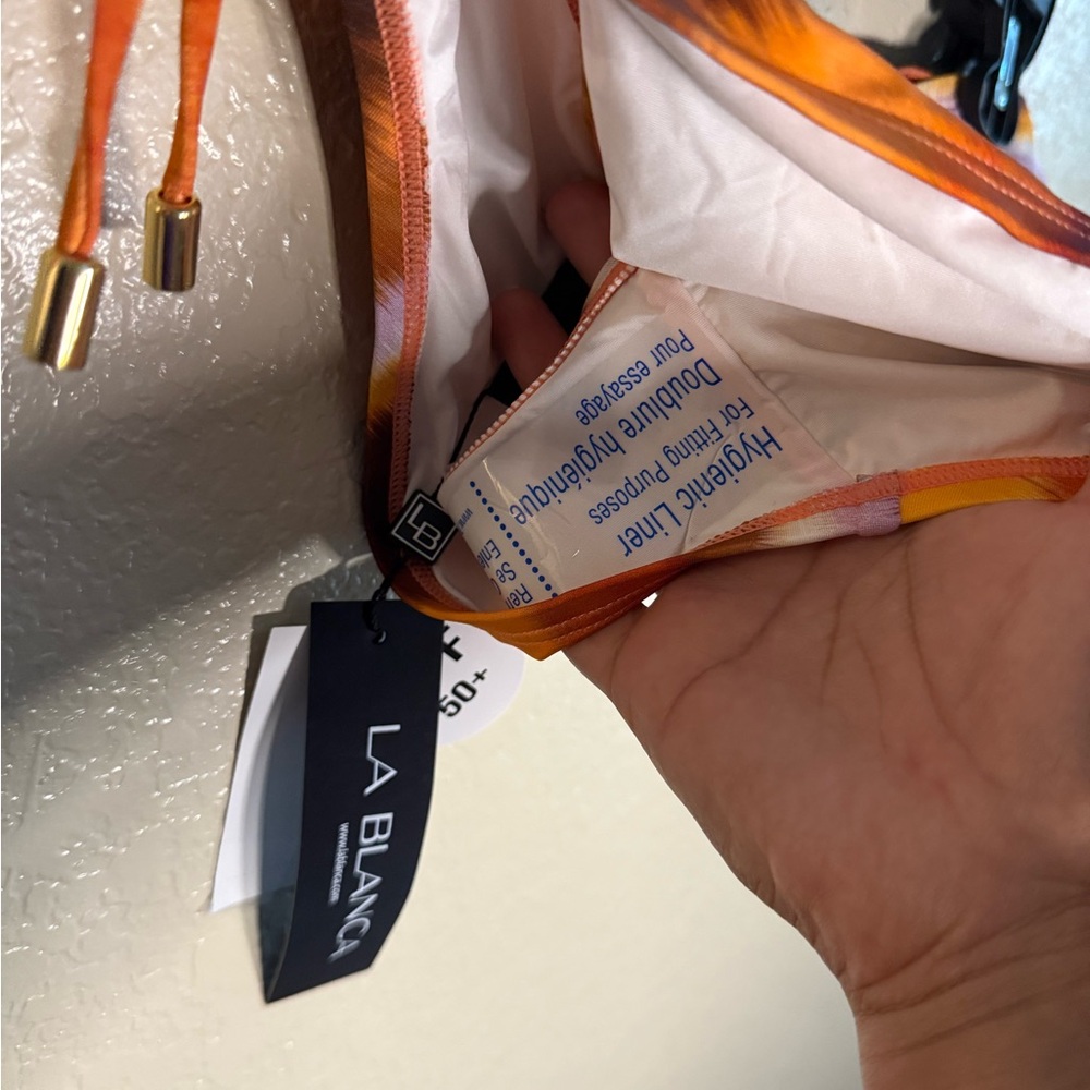 NWT La Blanca Orange Bikini Bottom - Picture 4 of 6